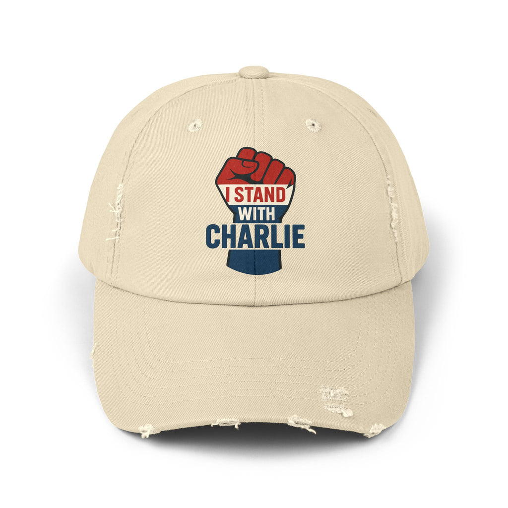 Unisex Distressed Cap with Empowering Fist Design, Casual Hat, Statement Cap, Supportive Gift, Everyday Wear, Protest Accessory