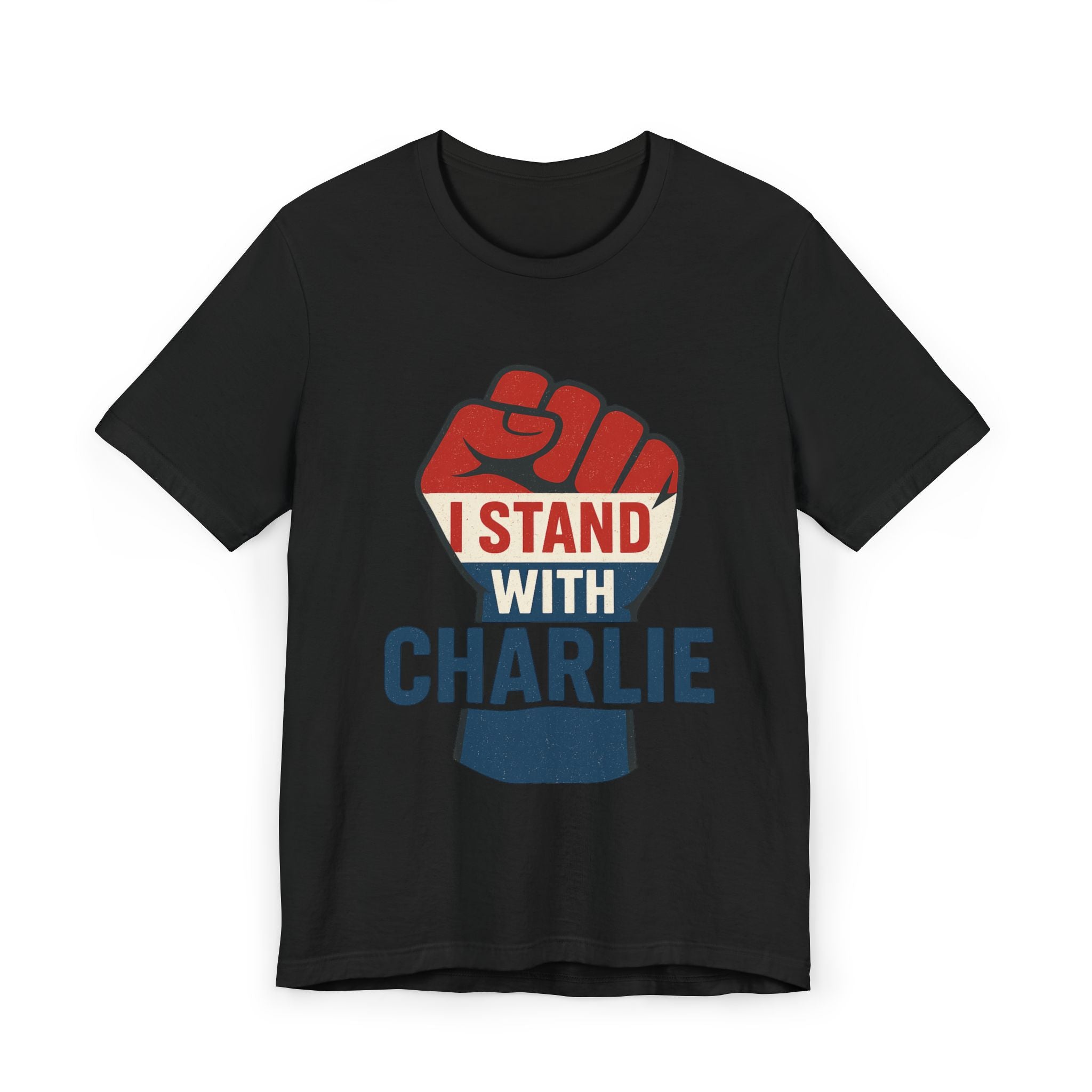 Empowering Unisex Jersey T-Shirt: Stand with Charlie, Protest Apparel, Activism Gear, Gift for Allies, Supportive Style