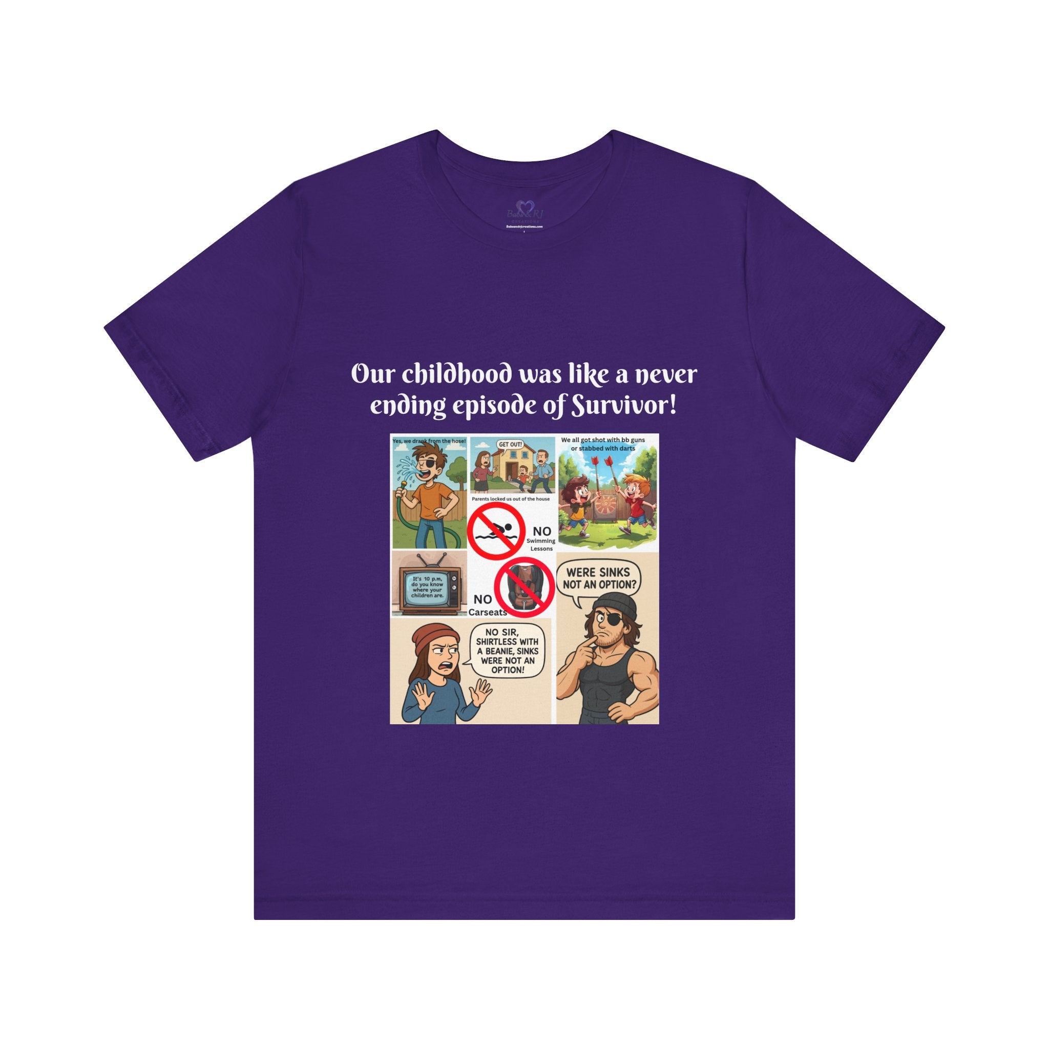 "Survivor  - Sinks were not an option - Childhood Nostalgia T-Shirt – Gen X & Millennial Edition"
