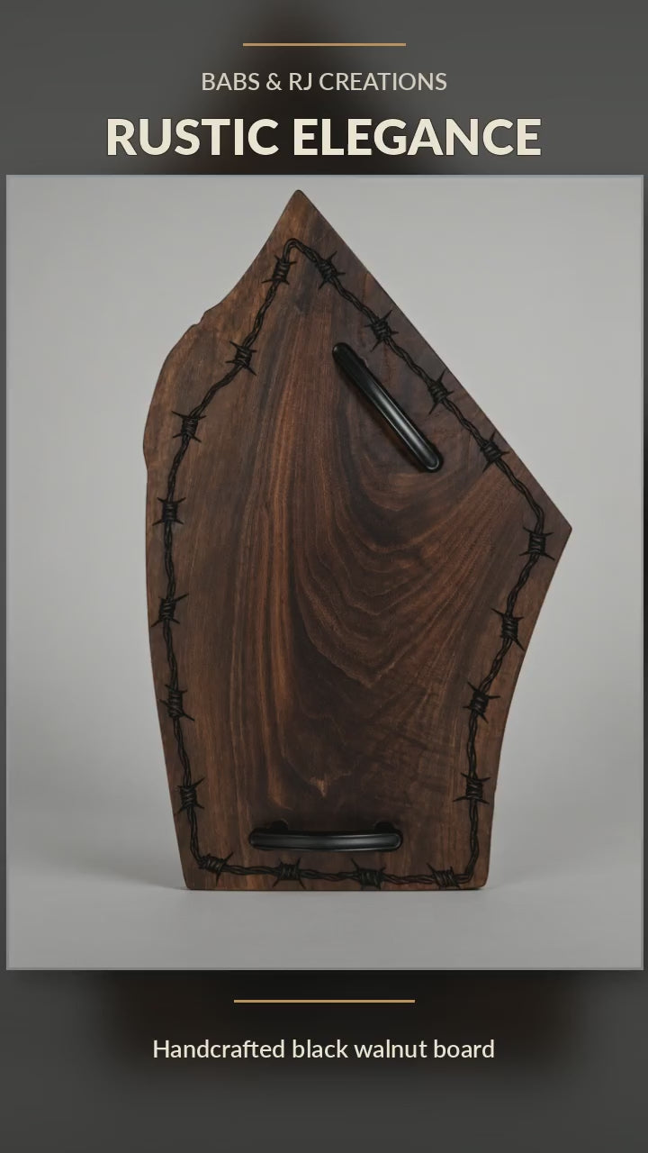 🤠 A Little Rustic, A Little Rebellious… Handmade from 100% Black Walnut! 🖤