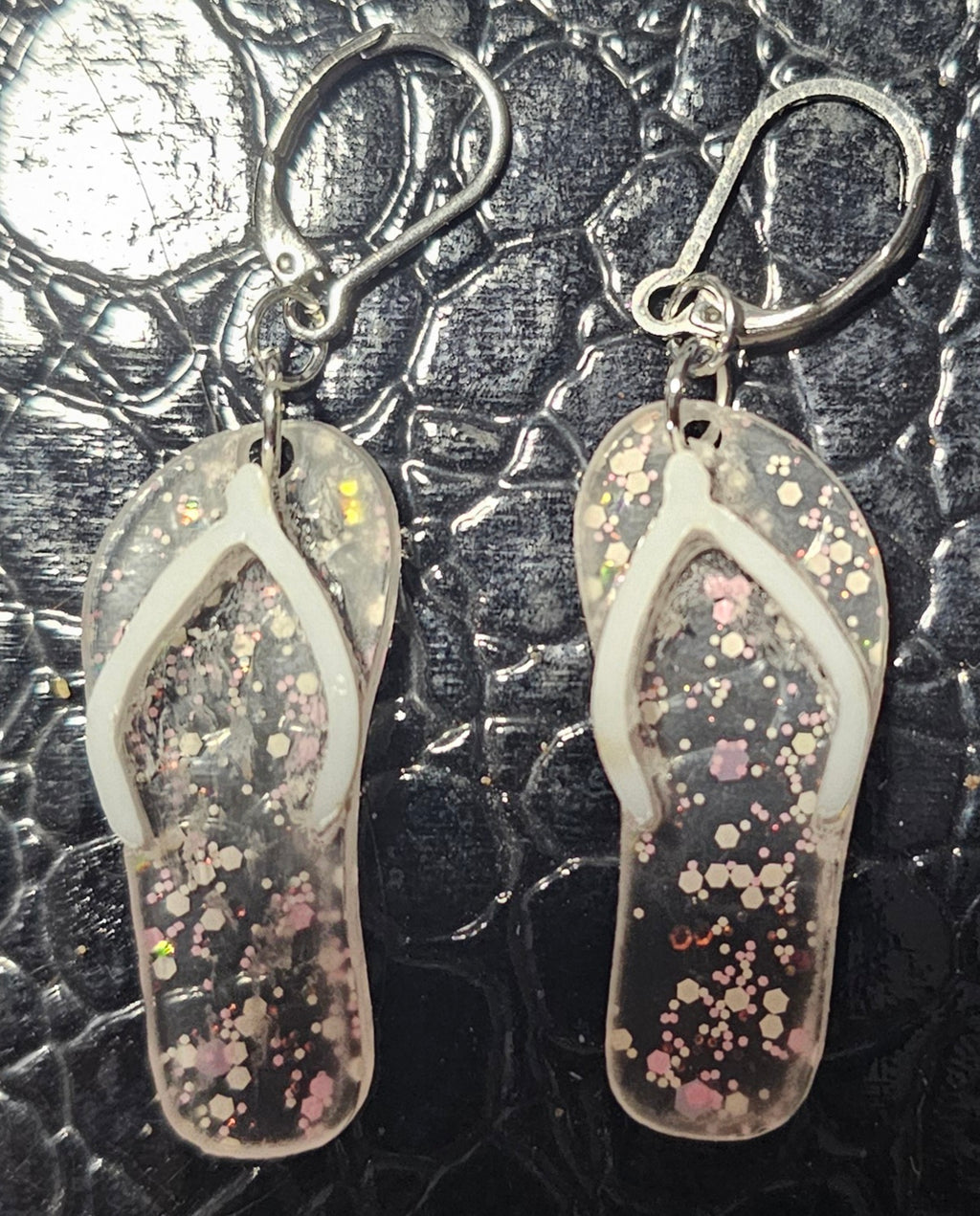Pink Glitter Earrings – The Beach Babe’s Must-Have Sparkle