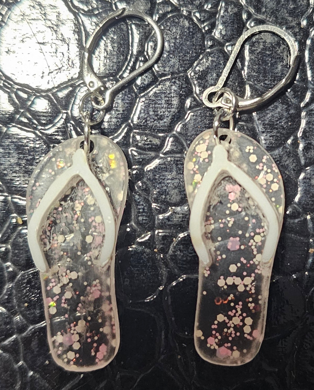 Pink Glitter Earrings – The Beach Babe’s Must-Have Sparkle