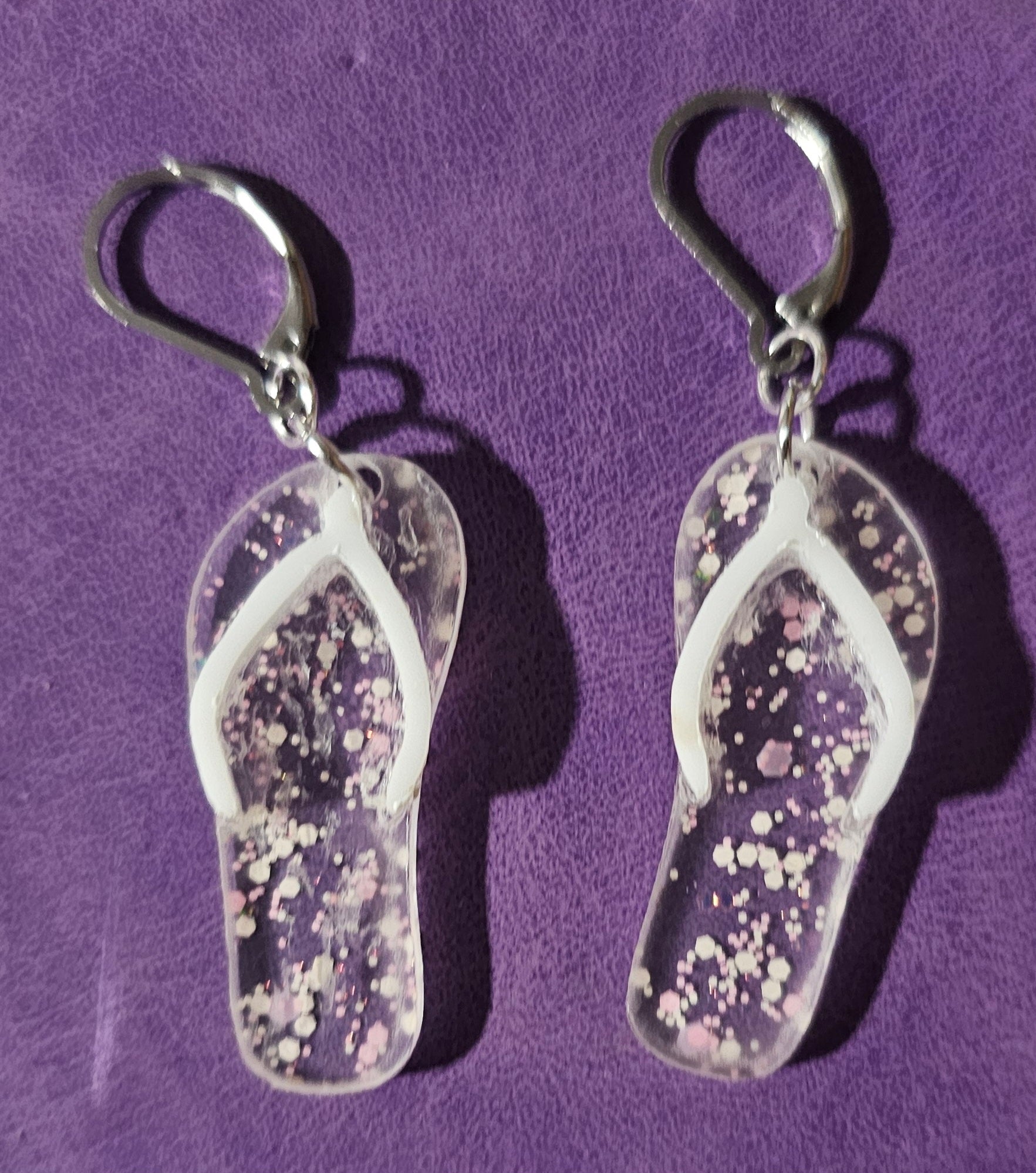 Pink Glitter Earrings – The Beach Babe’s Must-Have Sparkle