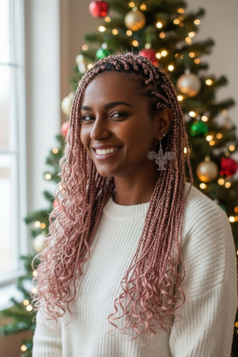 Clear Acrylic Earrings – Festive Moose Acrylic Earrings – Lightweight, Cute & Holiday-Ready!